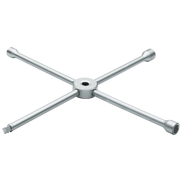 Wheel Wrench, 4-Way, 17 x 19 x 21 x 1/2"